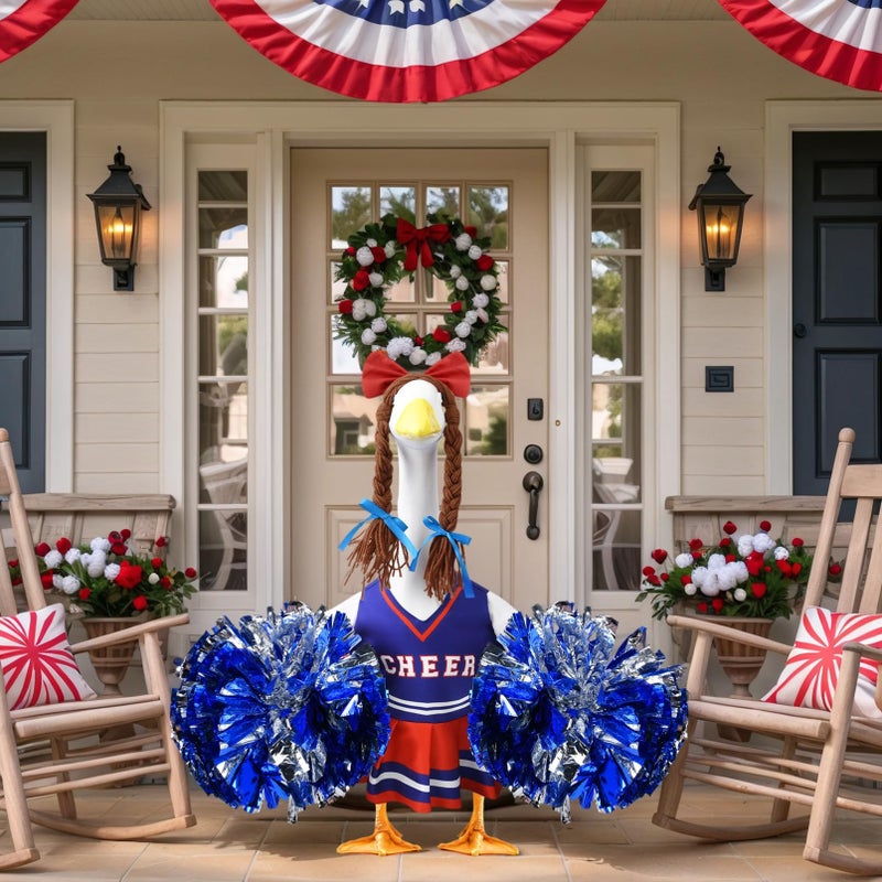 VIVOLOOM Sunflower Porch Goose Outfits Cute and Fun Porch Goose Clothes Fit 23â€ Geese for Lawn Yard and Patio Decoration - Image 2