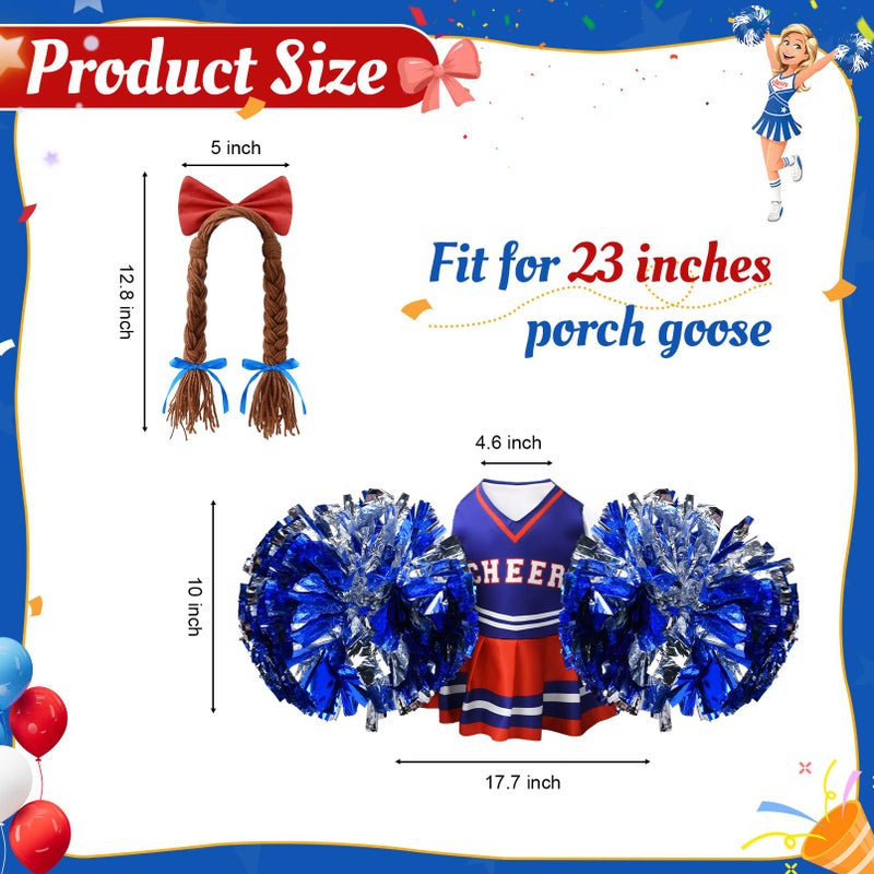 VIVOLOOM Sunflower Porch Goose Outfits Cute and Fun Porch Goose Clothes Fit 23â€ Geese for Lawn Yard and Patio Decoration - Image 4