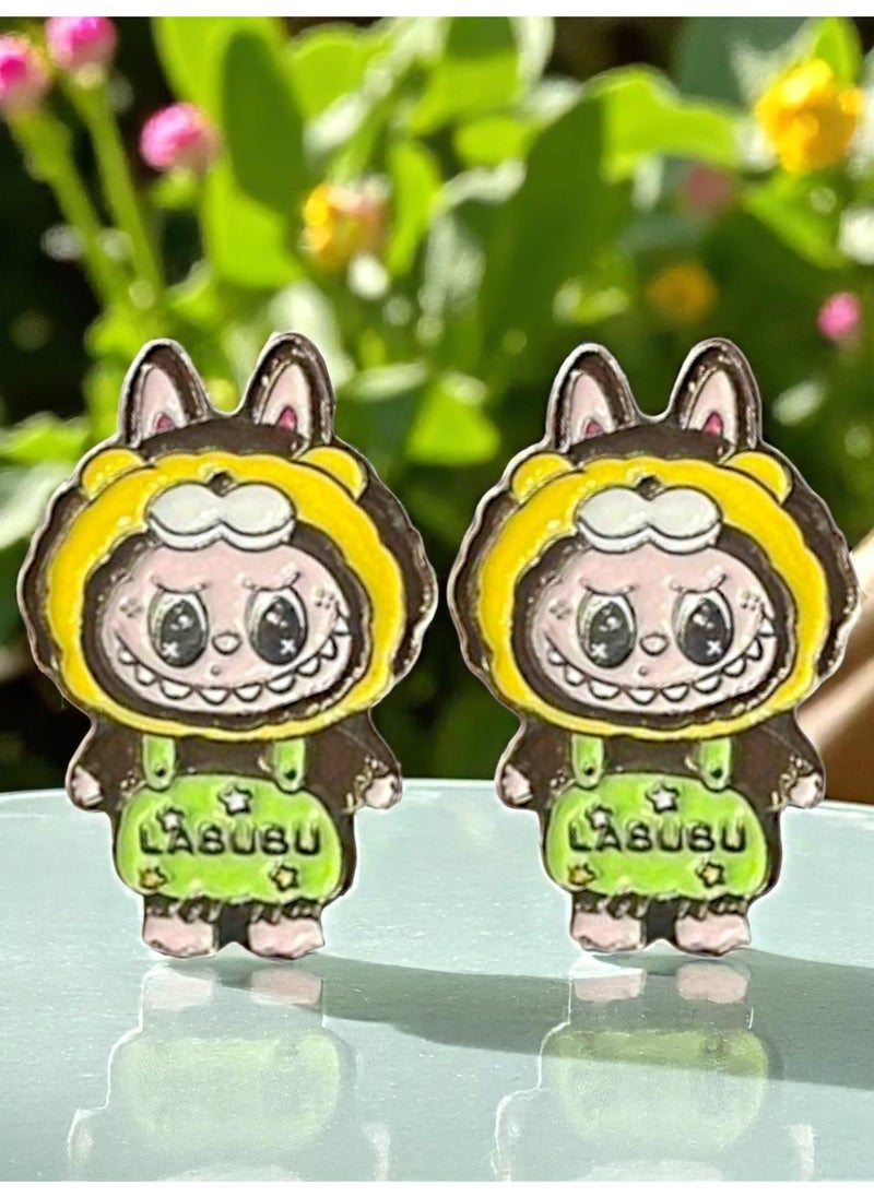 LABUBU 2pcs Labubu Only Metal Sticker for Mobile or Any Smooth Surface  - Image 3
