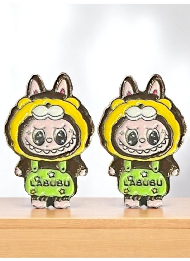 LABUBU 2pcs Labubu Only Metal Sticker for Mobile or Any Smooth Surface  - Image 2