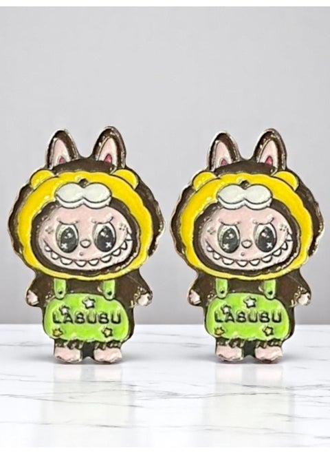 2pcs Labubu Only Metal Sticker for Mobile or Any Smooth Surface