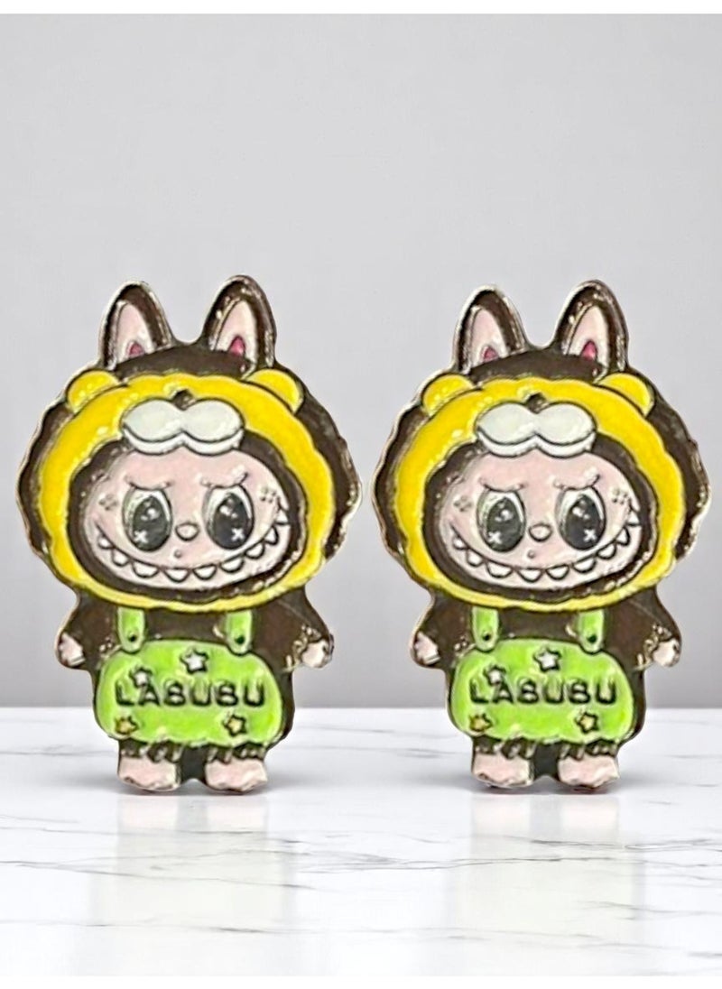 LABUBU 2pcs Labubu Only Metal Sticker for Mobile or Any Smooth Surface  - Image 1