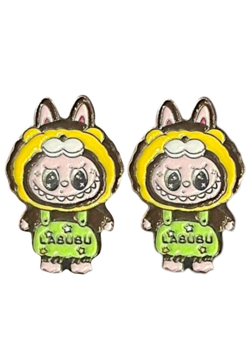 LABUBU 2pcs Labubu Only Metal Sticker for Mobile or Any Smooth Surface  - Image 4