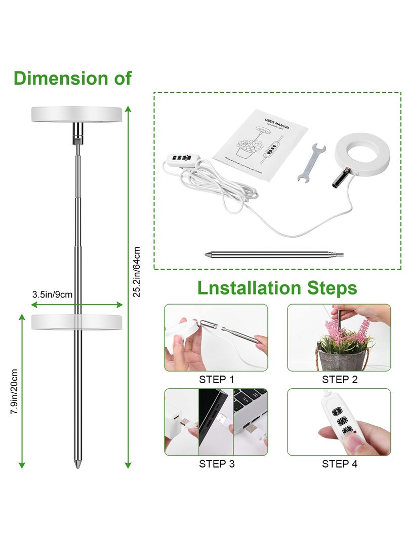 Generic ضوء نباتات LED الطيف الكامل للنباتات الداخلية - 9 مستويات سطوع ولوحة قابلة للتعديل بزاوية 180° للنمو الأمثل - Image 5
