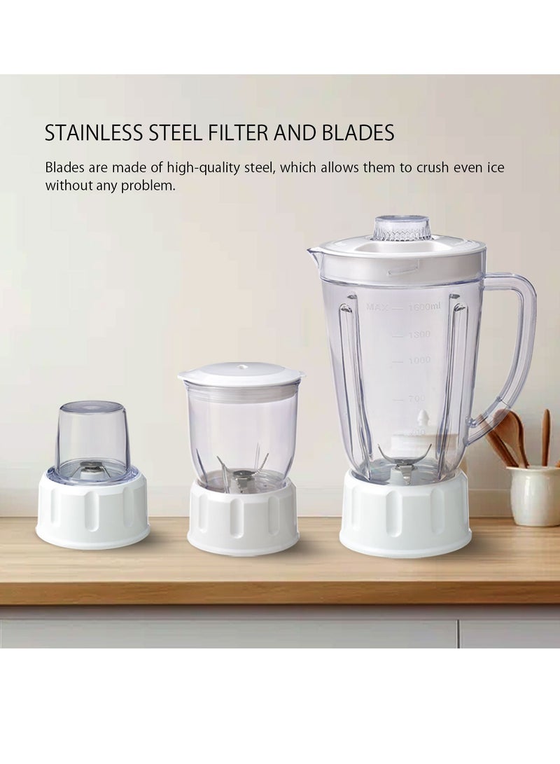 Mr. Light Mr.Light 4-in-1 Blender and Juice Extractor, Safety Interlock- Large Capacity,Electric Blender, Juicer, Chopper & Grinder, 2-Speed Pulse Function for Ice Crusher,600W - Image 4