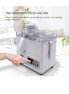 Mr. Light Mr.Light 4-in-1 Blender and Juice Extractor, Safety Interlock- Large Capacity,Electric Blender, Juicer, Chopper & Grinder, 2-Speed Pulse Function for Ice Crusher,600W  - Image 3