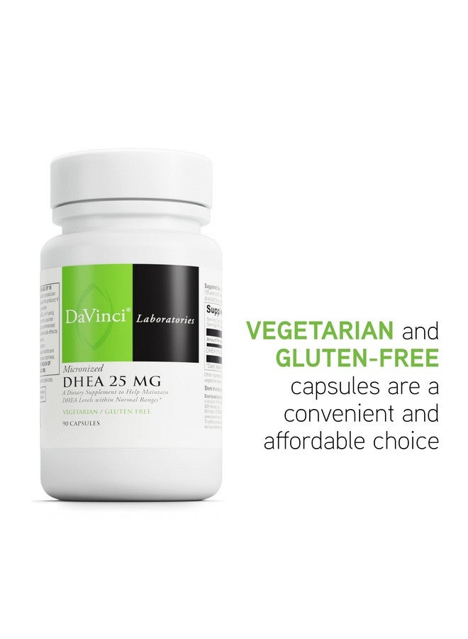 DAVINCI Labs Micronized DHEA 25 mg - Dietary Supplement to Support Immune System, Thyroid Health and Healthy Hormone Levels* - with 25 mg Micronized DHEA - Gluten-Free - 90 Vegetarian Capsules - Image 5