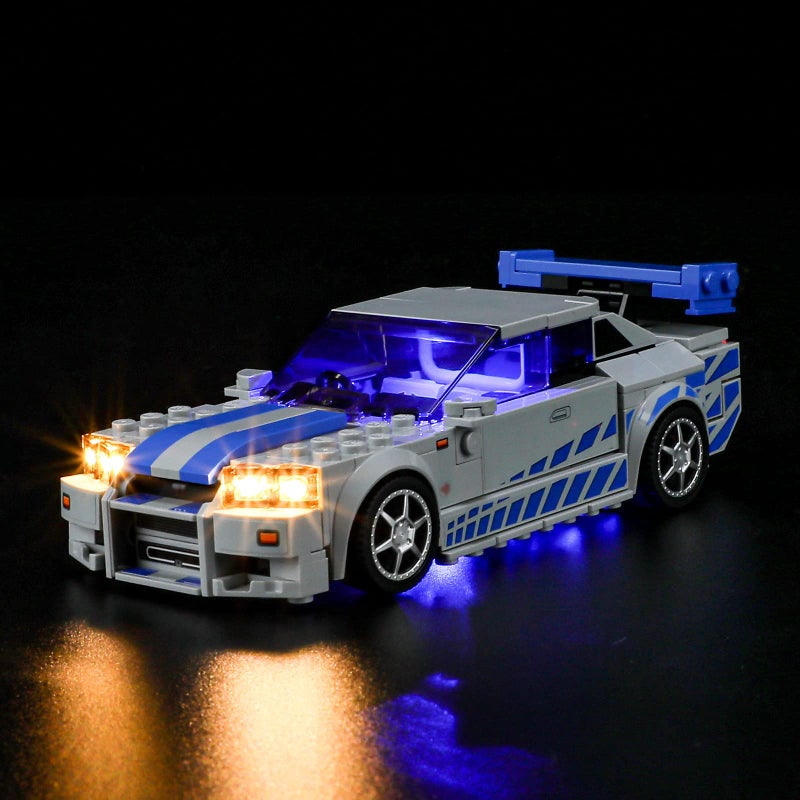 BRIKSMAX Led Lighting Kit for LEGO76917 2 Fast 2 Furious Nissan Skyline GTR R34 Compatible with Lego Building Blocks Model Not Include Lego Set - Image 3