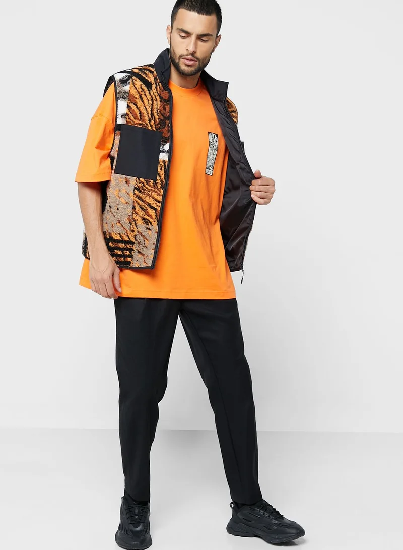 TOPMAN Animal Print Gilet