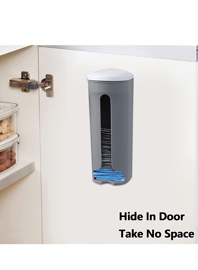 Excefore Plastic Bag Holder, 2 Pcs Wall Mount Plastic Bag Organizer, Durable Plastic Grocery Bag Saver, Trash Bag Dispenser Under The Sink, Grocery Shopping Bags Saver For Kitchen Cabinet Door - Image 3