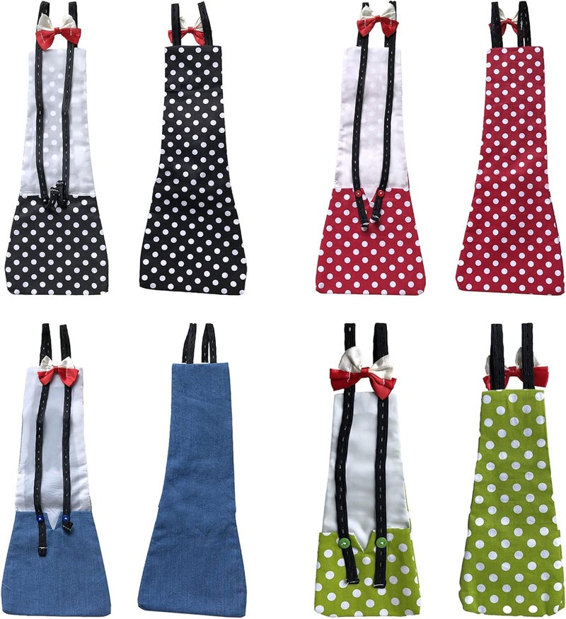 Winmany Chicken Duck Goose Diaper Washable Pet Bow Tie Diapers for Hens Roosters Poultry 1 Pack (S, Red) - Image 3