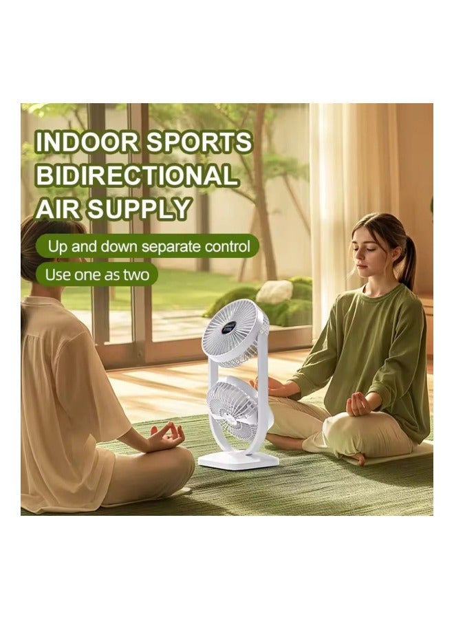 Airstorr 2 in 1 Dual Head Fan Ideal for Indoor and Outdoor Separate Up Down Control, Two Way Cooling - Image 4