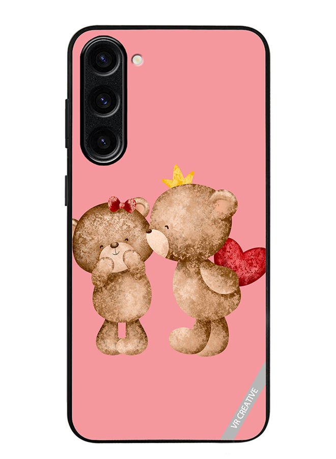 VR CREATIVE Protective Case Cover For Samsung Galaxy S23 Plus Bear Love Design Multicolour - Image 1