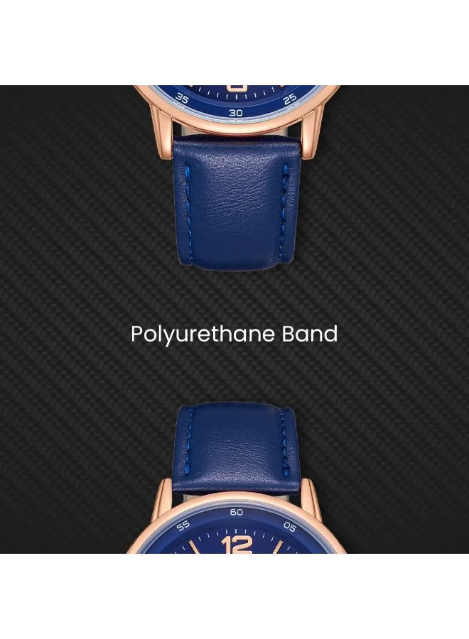 Kenneth Scott Blue Men's Polyurethane Analog Watch K23040-RLNN - 40 mm for Men | Best Price UAE