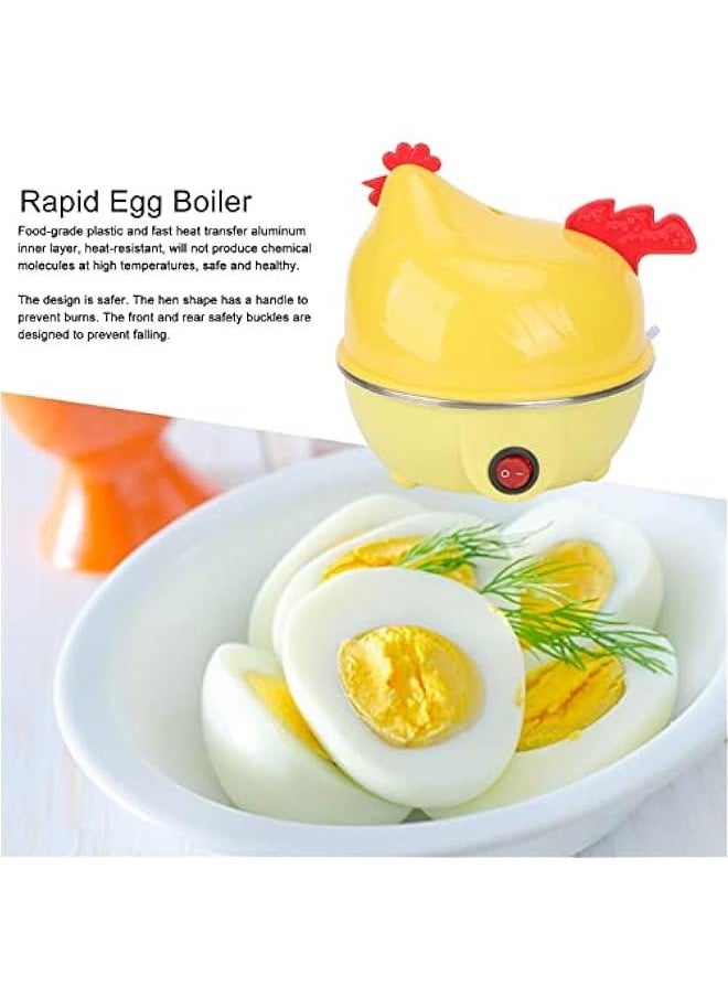 Generic Rapid Egg Cooker, 7 Egg Capacity Electric Egg Cooker, Multifunction Chicken Shape Rapid Egg Boiler for Hard Boiled Eggs, Poached Eggs with Auto Shut Off Feature  - Image 2