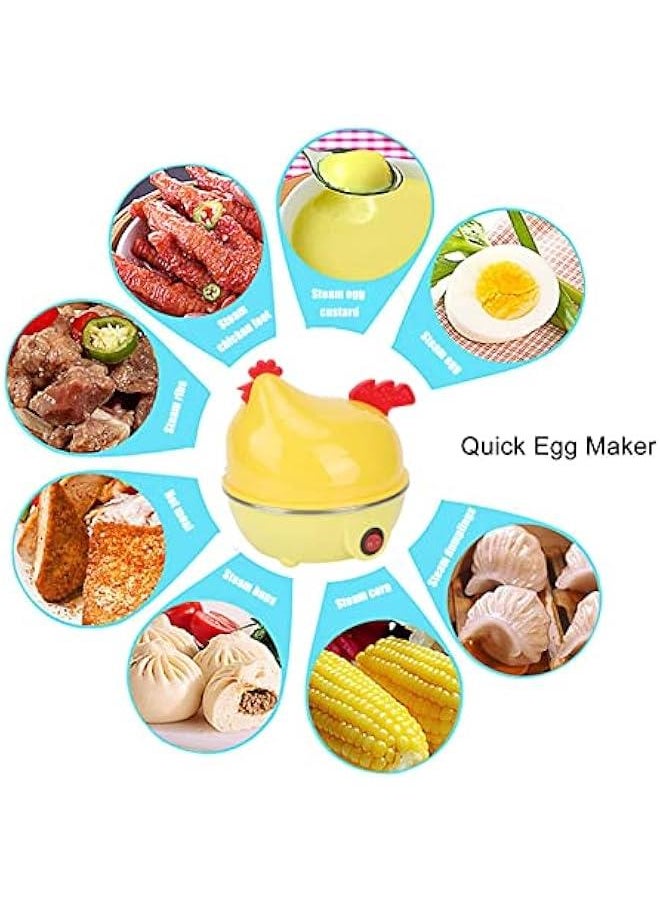Generic Rapid Egg Cooker, 7 Egg Capacity Electric Egg Cooker, Multifunction Chicken Shape Rapid Egg Boiler for Hard Boiled Eggs, Poached Eggs with Auto Shut Off Feature  - Image 5