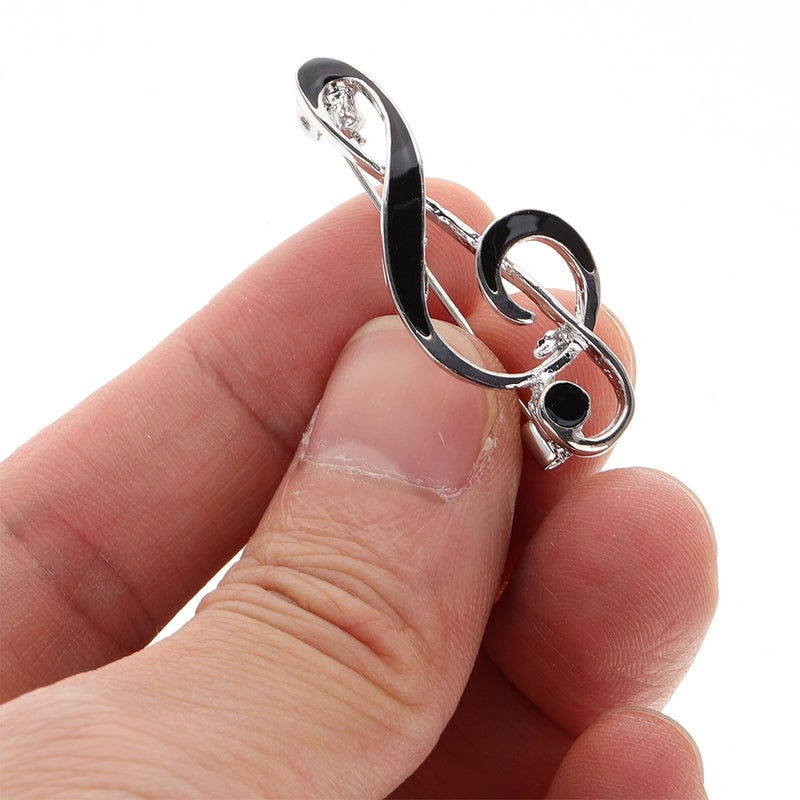 Music Brooch, Sophisticated Zinc Alloy Pin for Formal Attire and Retro Style Accessories - Image 3
