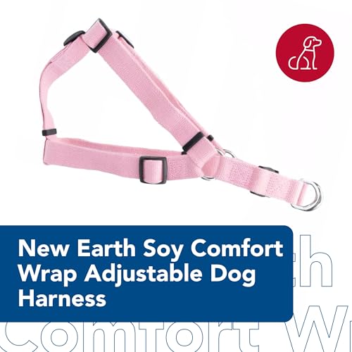 Coastal - New Earth Soy - Adjustable Dog Harness, Rose, 3/8" x 12"-18" - Image 2