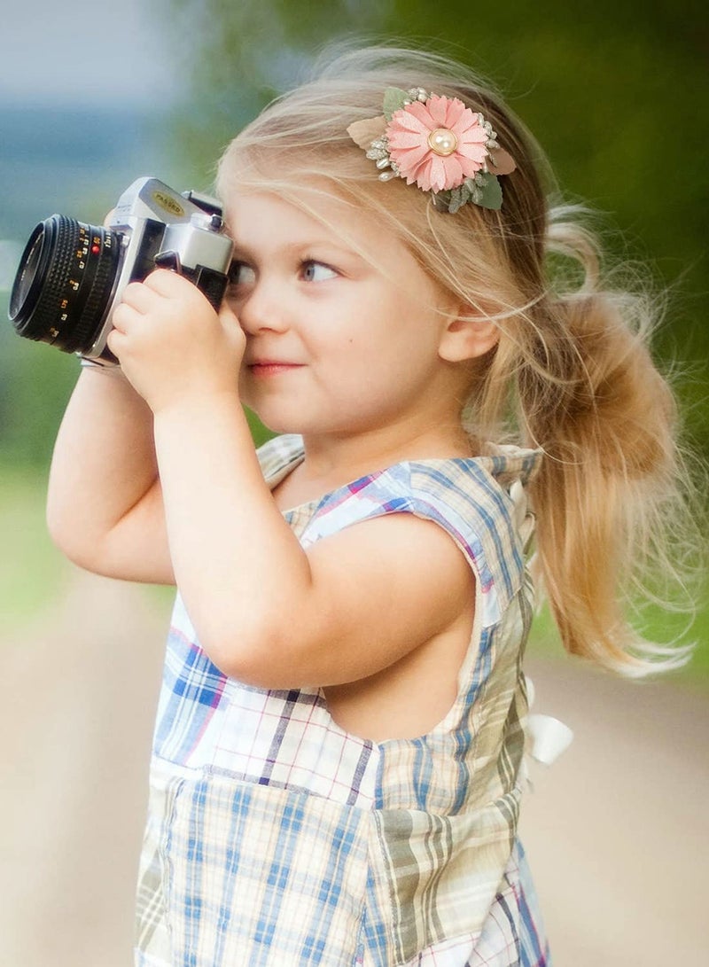 SYOSI مجموعة مشابك شعر زهور للفتيات الصغيرات 6 قطع مشابك شعر زهرية رقيقة للعناية بالشعر إكسسوارات أربطة الشعر أقواس مشبك حواف للهدايا للأطفال الرضع والأطفال الصغار والفتيات المراهقات ستة أنماط زهور - Image 4