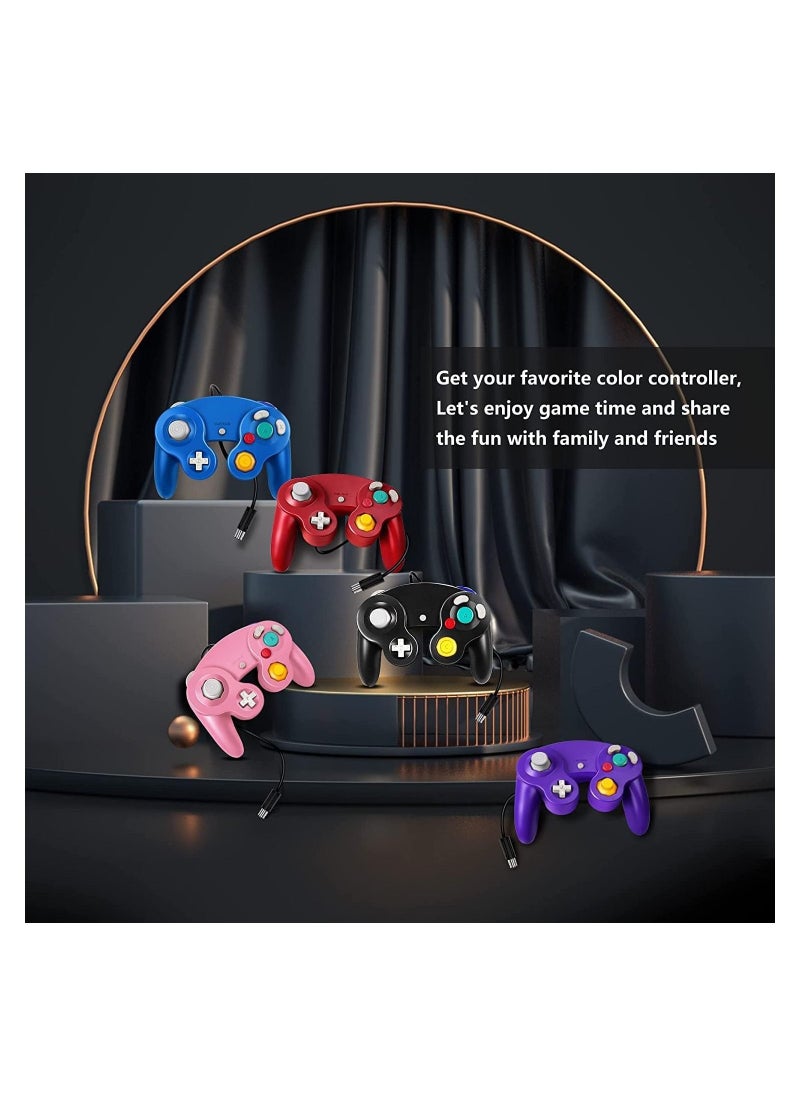 RATSAW - Gamecube Controller Wireless Switch Controller Bluetooth Game Controller Joystick Gamepad Blue and Red 2PCS - Image 1