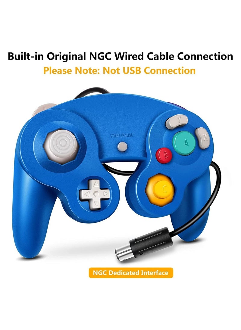 RATSAW - Gamecube Controller Wireless Switch Controller Bluetooth Game Controller Joystick Gamepad Blue and Red 2PCS - Image 1