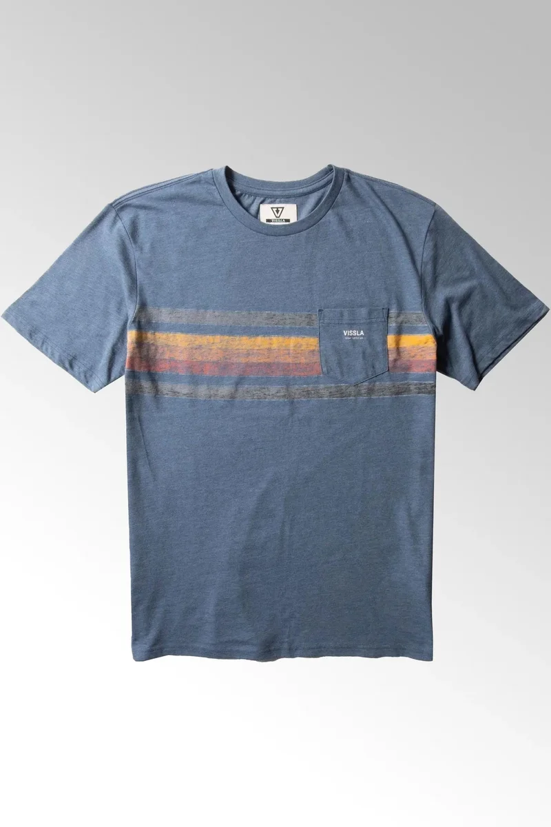 Vissla Fist Bump T-Shirt Blue Heather