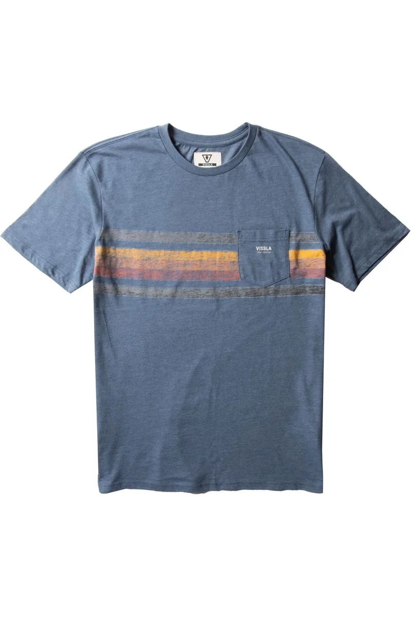 Vissla Fist Bump T-Shirt Blue Heather
