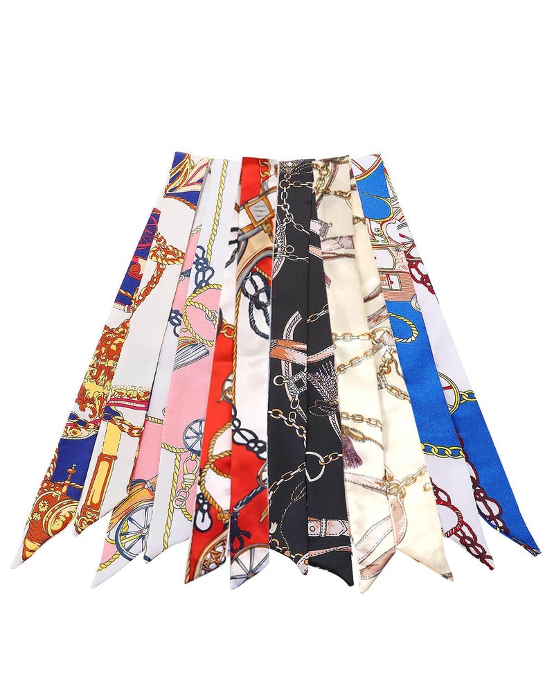 JELIEE 6 Pack Scarf Bags for Women - Narrow Scarf Hair & Neck Scarves - Fashion Gifts - Image 1