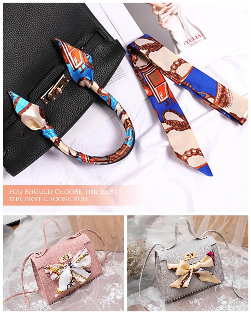 JELIEE 6 Pack Scarf Bags for Women - Narrow Scarf Hair & Neck Scarves - Fashion Gifts - Image 5