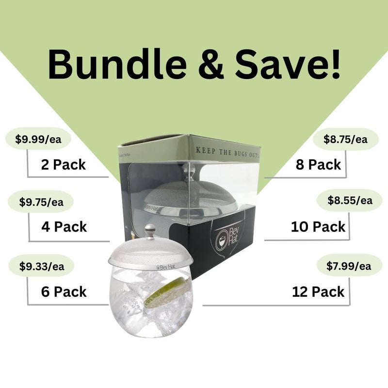 BEV HAT Stainless Steel Drink Covers (2 Pack), Wine Glass Covers for Outdoors, Protect Cocktails, Coffee Mugs, Tea Cups, Beers, Keep Bugs Out, Wine Accessories & Drink Lids - Image 3