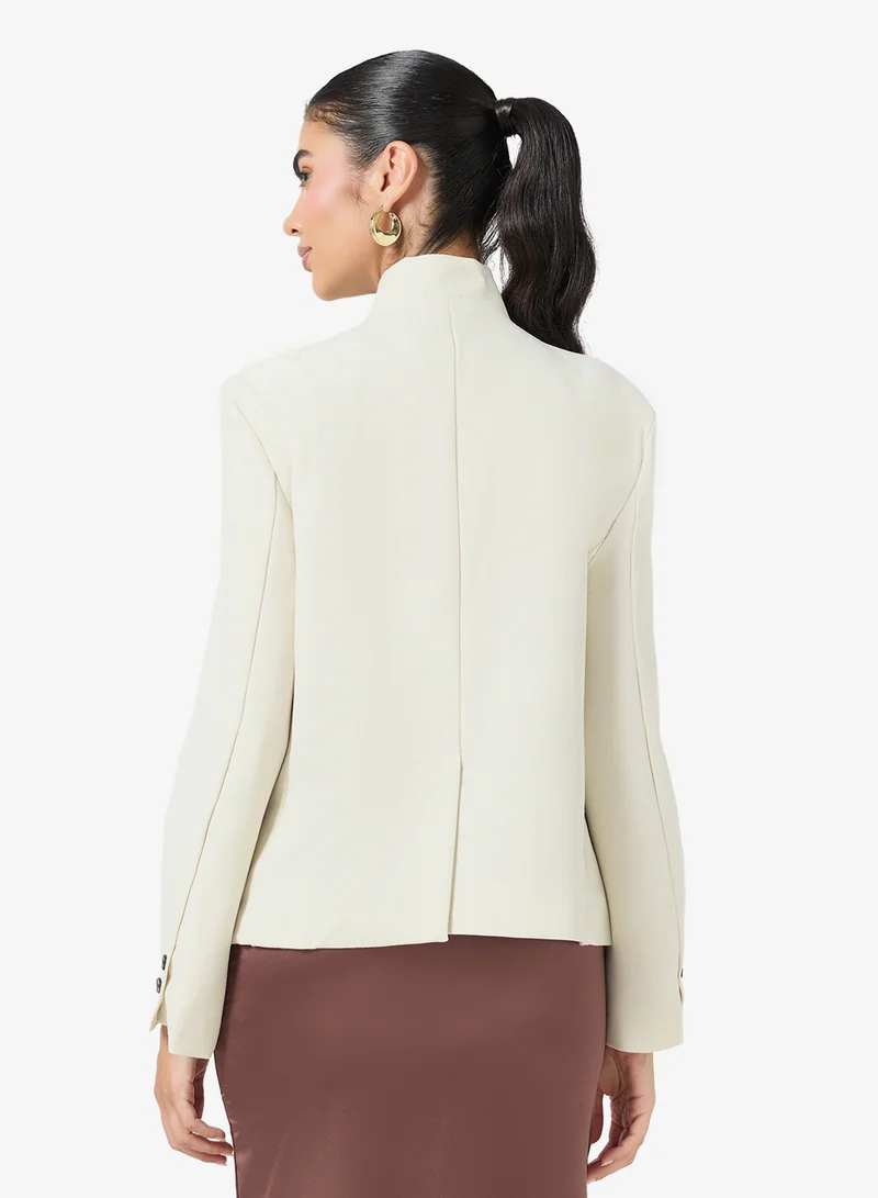 Ella  High Collar Blazer for Women | Best Price UAE