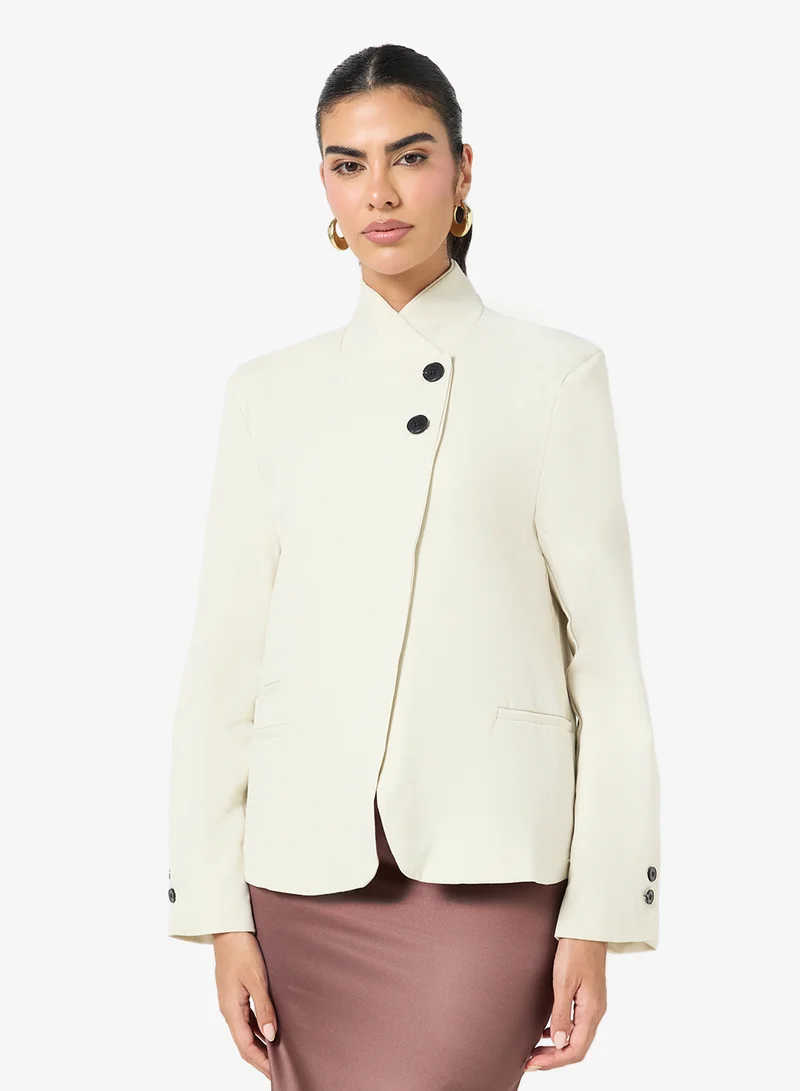 High Collar Blazer