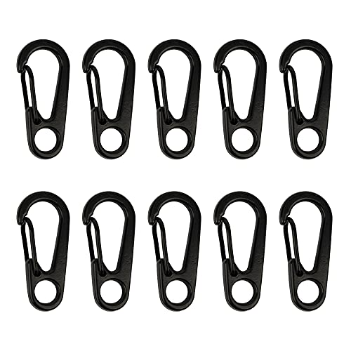 SWATOM Small Mini Carabiner Clip Tiny Spring Snap Hook Keychains Micro Carabiners for Paracord EDC Alloy Key Rings Outdoor Hiking Fishing Camping Backpack Accessories - Image 1