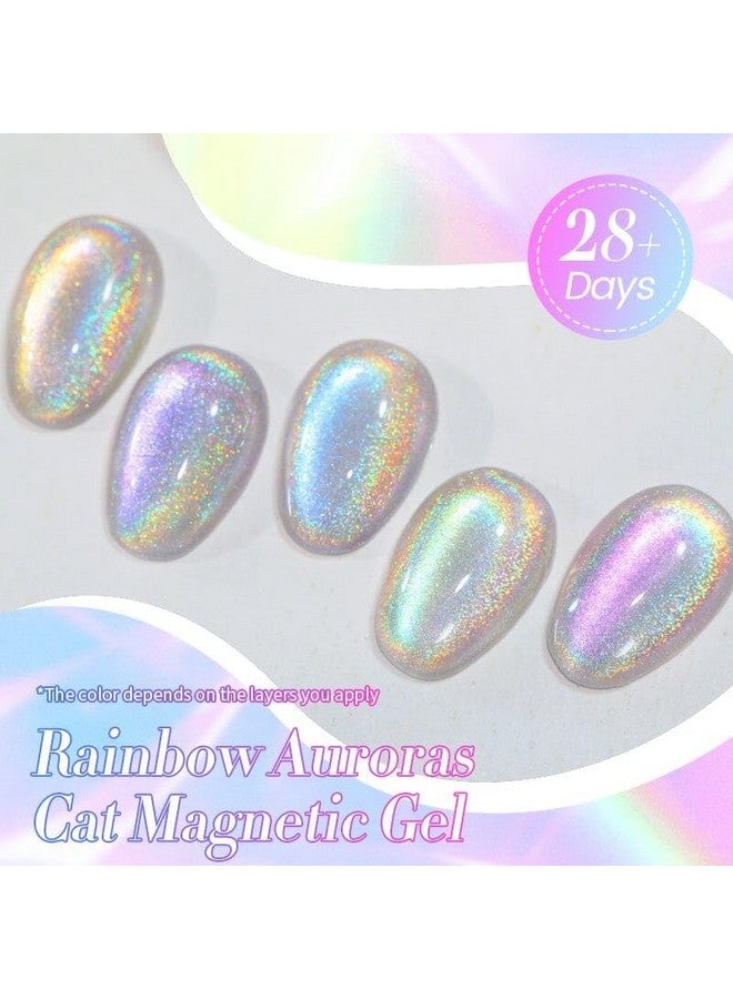 BORN PRETTY Auroras Rainbow Cat eye Magnetic Gel Polish 10ml UV Gel Nailpolish From Say Wow Store - RA03 - Image 4