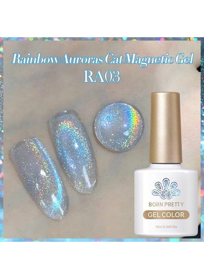 BORN PRETTY Auroras Rainbow Cat eye Magnetic Gel Polish 10ml UV Gel Nailpolish From Say Wow Store - RA03 - Image 2