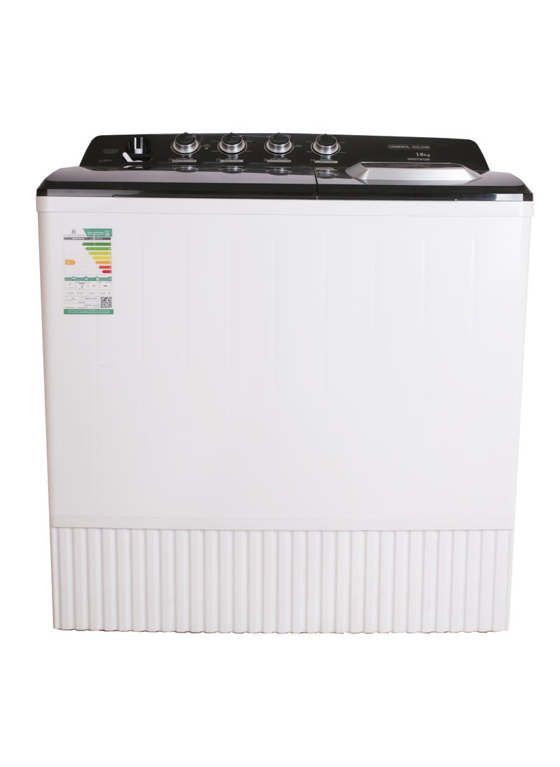 Starway - Starway 18 Kilo Twin Top Loading Semi Auto Washing Machine, Noiseless, High Quality, Easy to Move, - Image 1