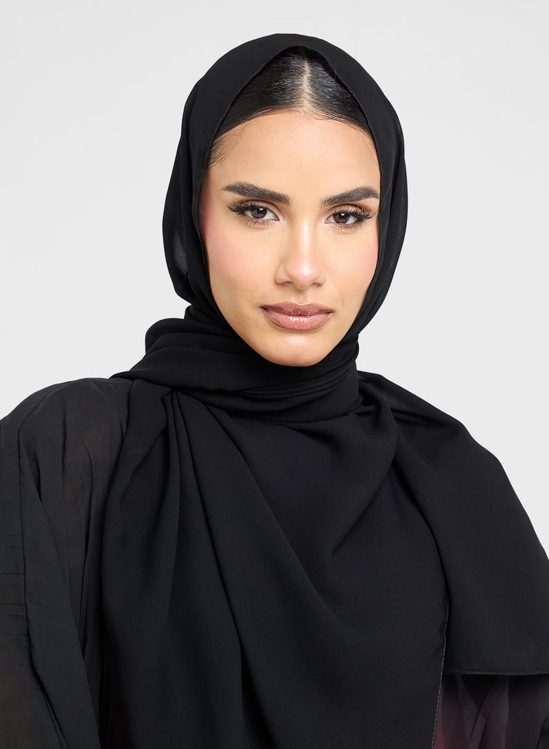 Khizana Ombre Pleated Abaya  - Image 3