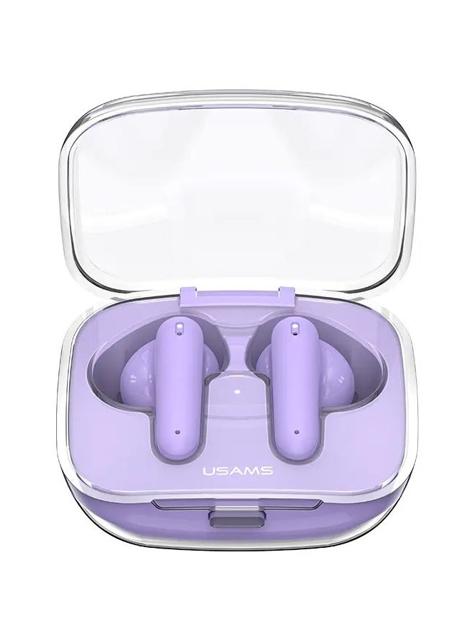 Usams - BE16 Transparent TWS Earbuds BE Series BT5 wireless earphones smart touch control wireless earphones stereo sound effect HD microphone Earbuds headphone Headset - Image 1
