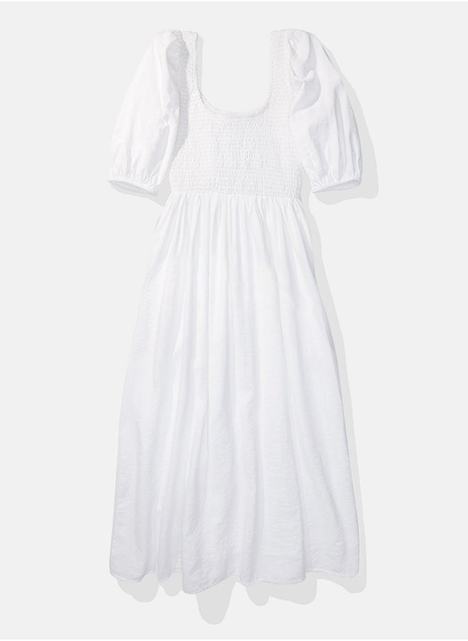American Eagle Puff Sleeve Ruffle Dress  - Image 4