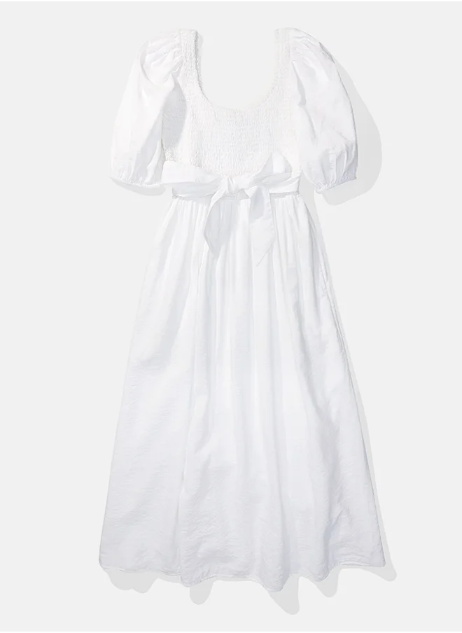 American Eagle Puff Sleeve Ruffle Dress