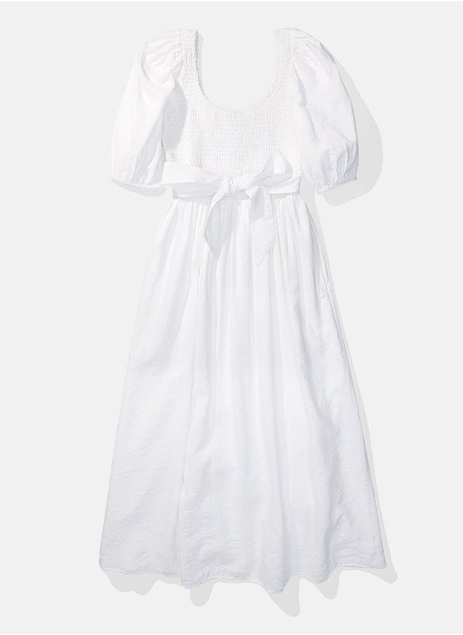 American Eagle Puff Sleeve Ruffle Dress  - Image 3