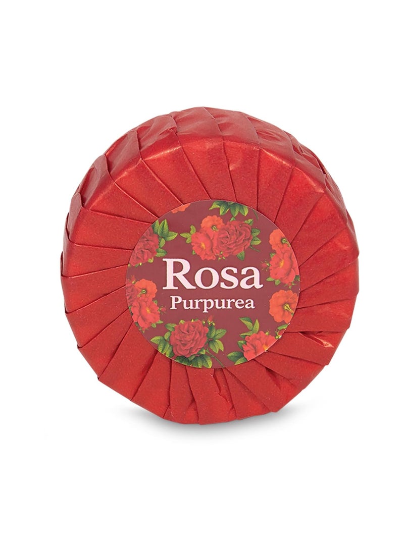 L'Erbolario LErbolario Perfumed Soap Purple Rose 35 oz  Bar Soap  With Gallic Rose  With Oat Oil  Moisturizing and Nourishing  CrueltyFree 