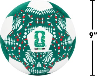 كرة قدم مريحة بحجم 9 إنش من كأس العالم FIFA® 2026 المكسيك - لعبة قماشية قابلة للجمع بتصميم تراثي للمنتخب الوطني - للأعمار من 3 سنوات فما فوق - view 3