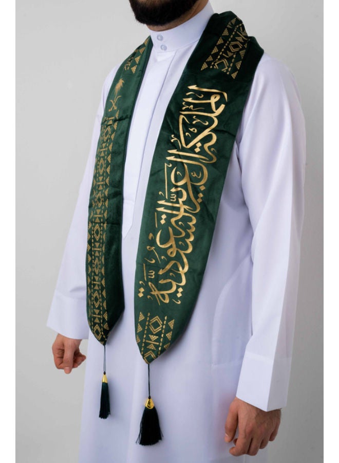 روفاتي سكارف مستقيم اليوم الوطني للمملكة العربية السعودية 92 أخضر - Image 2