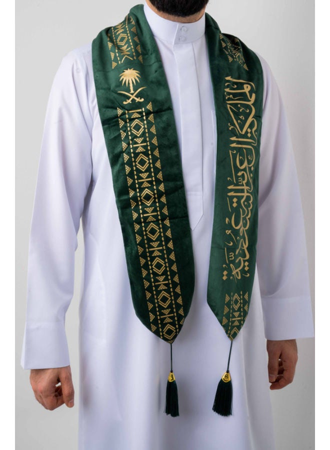 روفاتي سكارف مستقيم اليوم الوطني للمملكة العربية السعودية 92 أخضر - Image 1