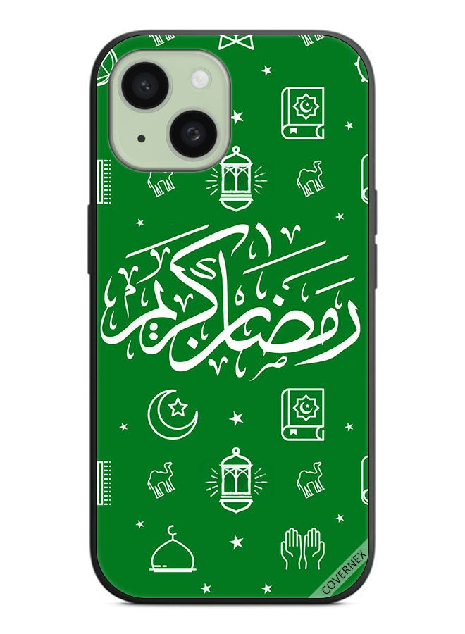 Covernex Protective Case Cover For Apple iPhone 15 Ramadan Kareem Green - Image 1