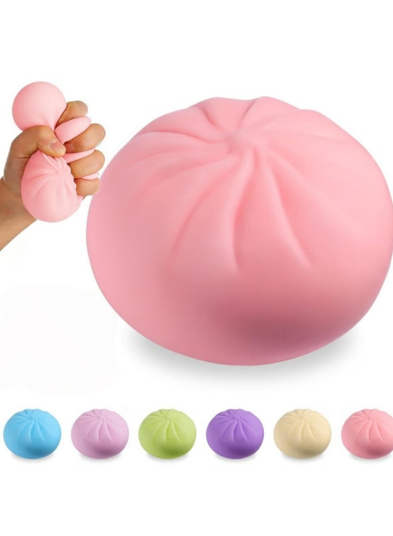 Dumpling Squishy Mystery Box, Viral Squishy Dumpling Toy, Bao Bun Squeeze Stress Relief Fidget Toys for Holiday & Birthday Gifts (Pink) - Image 1