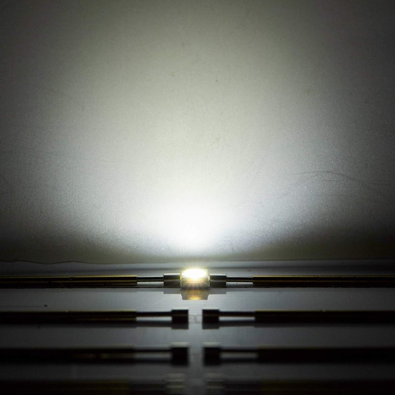 CHANZON 100 pcs 3528 (1210) White SMD LED Diode Lights Chips (Surface Mount PLCC 3.5mmx2.8mm DC 3V 20mA 7-8LM) High Intensity Bright Lighting Bulb Lamps Electronics Components Light Emitting Diodes - Image 2