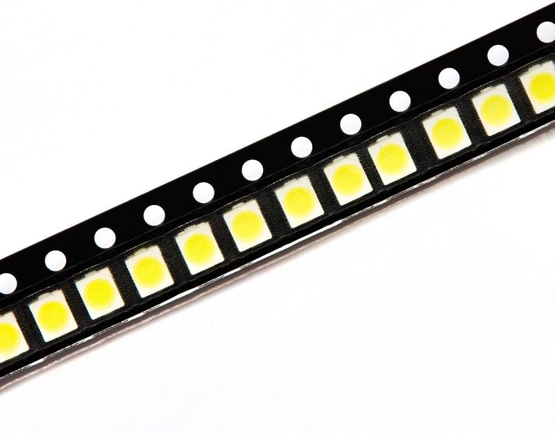 CHANZON 100 pcs 3528 (1210) White SMD LED Diode Lights Chips (Surface Mount PLCC 3.5mmx2.8mm DC 3V 20mA 7-8LM) High Intensity Bright Lighting Bulb Lamps Electronics Components Light Emitting Diodes - Image 5
