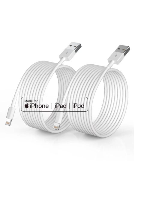 2pack iPhone Charger, IronTane Nylon Braided USB Lightning Cable, High Speed    and Sync Cable for iPhone 13/12/11Pro Max/X/Max/XR/XS/X8/7/5S/6S/6/SE /iPad, length 6ft
